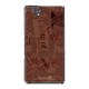 SO-02E-YCM2P0066-78 [オリジナルデザイン docomo SO-02E Xperia Z ケース (News-paper ブラウン)]