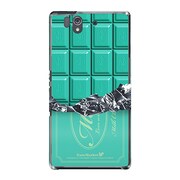 SO-02E-YCM2P0068-78 [オリジナルデザイン docomo SO-02E Xperia Z ケース (板チョココレクション ミント)]
