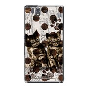 SO-02E-YCM2P0071-78 [オリジナルデザイン docomo SO-02E Xperia Z ケース (Catウォールペーパー ホワイト)]