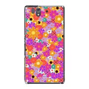 SO-02E-YCM2P0077-78 [オリジナルデザイン docomo SO-02E Xperia Z ケース (ブリリアント・フラワー)]