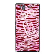 SO-02E-YCM2P0083-78 [オリジナルデザイン docomo SO-02E Xperia Z ケース (ゼブラ柄 ピンク)]