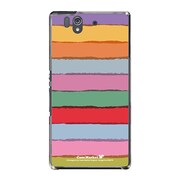 SO-02E-YCM2P0089-78 [オリジナルデザイン docomo SO-02E Xperia Z ケース (ドローザレインボー)]