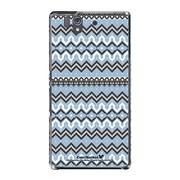 SO-02E-YCM2P0102-78 [オリジナルデザイン docomo SO-02E Xperia Z ケース (北欧柄 ウィンターブルー)]