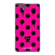 SO-02E-YCM2P0113-78 [オリジナルデザイン docomo SO-02E Xperia Z ケース (Dot Pattern マウス ピンク)]