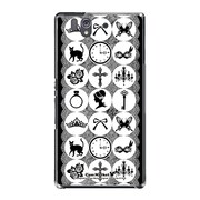 SO-02E-YCM2P0119-78 [オリジナルデザイン docomo SO-02E Xperia Z ケース (アラカルト ホワイト)]