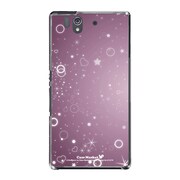SO-02E-YCM2P0122-78 [オリジナルデザイン docomo SO-02E Xperia Z ケース (パープルライトプラチナム)]