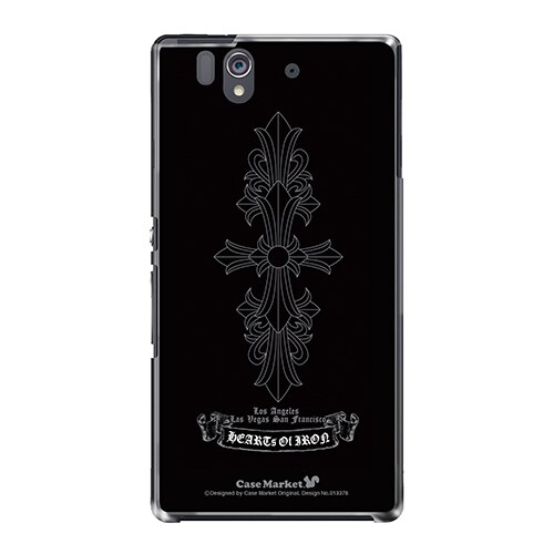 SO-02E-YCM2P0133-78 [オリジナルデザイン docomo SO-02E Xperia Z ケース (シルバー・チャリオッツ)]