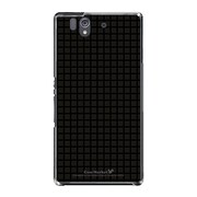 SO-02E-YCM2P0155-78 [オリジナルデザイン docomo SO-02E Xperia Z ケース (スクエアオンブラック)]