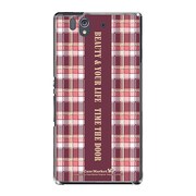 SO-02E-YCM2P0158-78 [オリジナルデザイン docomo SO-02E Xperia Z ケース (チェック柄コレクション チェックハンドル)]