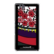 SO-02E-YCM2P0164-78 [オリジナルデザイン docomo SO-02E Xperia Z ケース (桜に幕)]