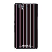 SO-02E-YCM2P0179-78 [オリジナルデザイン docomo SO-02E Xperia Z ケース (Stripe Pattern Micro Line シングル)]