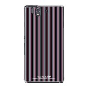 SO-02E-YCM2P0180-78 [オリジナルデザイン docomo SO-02E Xperia Z ケース (Stripe Pattern Micro Line ダブル)]