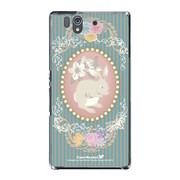 SO-02E-YCM2P0188-78 [オリジナルデザイン docomo SO-02E Xperia Z ケース (ラビットカメオ )]