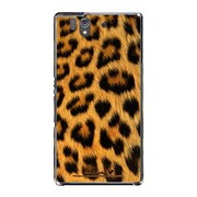 SO-02E-YCM2P0213-78 [オリジナルデザイン docomo SO-02E Xperia Z ケース (ヒョウ柄 リッチ ゴールド)]
