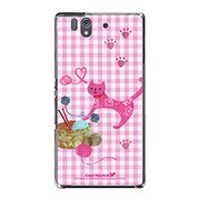 SO-02E-YCM2P0216-78 [オリジナルデザイン docomo SO-02E Xperia Z ケース (ネコちゃんのいたずら)]