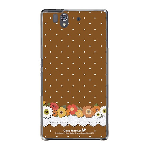SO-02E-YCM2P0222-78 [オリジナルデザイン docomo SO-02E Xperia Z ケース (フラワードット)]