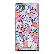 SO-02E-YCM2P0237-78 [オリジナルデザイン docomo SO-02E Xperia Z ケース (フローラルアイランド)]