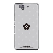 SO-02E-YCM2P0240-78 [オリジナルデザイン docomo SO-02E Xperia Z ケース (ブラックスターフラワー B)]