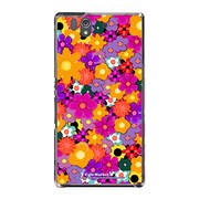 SO-02E-YCM2P0242-78 [オリジナルデザイン docomo SO-02E Xperia Z ケース (ブリリアント・フラワー Vivid)]