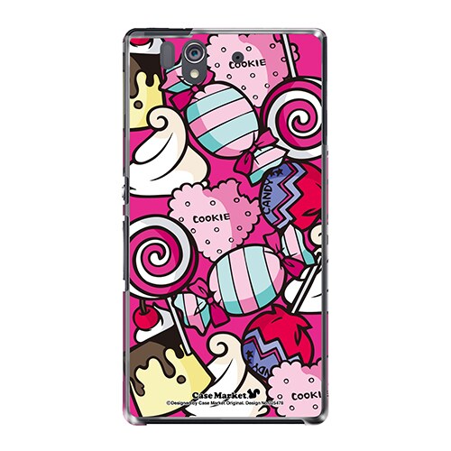 SO-02E-YCM2P0254-78 [オリジナルデザイン docomo SO-02E Xperia Z ケース (スウィーツパーティ)]