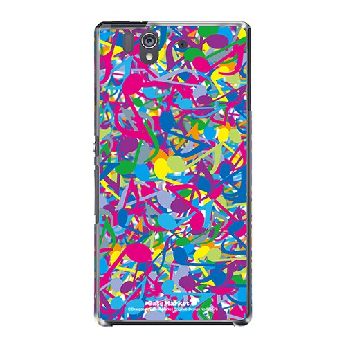 SO-02E-YCM2P0265-78 [オリジナルデザイン docomo SO-02E Xperia Z ケース (サウンドカラフル)]