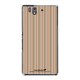SO-02E-YCM2P0272-78 [オリジナルデザイン docomo SO-02E Xperia Z ケース (Stripe Pattern ベージュ)]