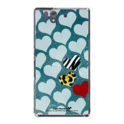 SO-02E-YCM2P0275-78 [オリジナルデザイン docomo SO-02E Xperia Z ケース (ハートごちゃ)]