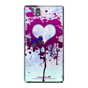 SO-02E-YCM2P0276-78 [オリジナルデザイン docomo SO-02E Xperia Z ケース (ハートペイント)]