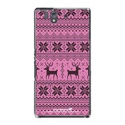 SO-02E-YCM2P0281-78 [オリジナルデザイン docomo SO-02E Xperia Z ケース (Dot Graphic パープル)]