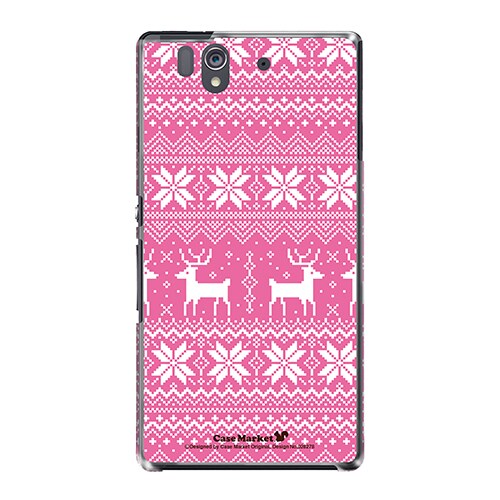 SO-02E-YCM2P0282-78 [オリジナルデザイン docomo SO-02E Xperia Z ケース (Dot Graphic ピンク)]