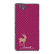 SO-02E-YCM2P0283-78 [オリジナルデザイン docomo SO-02E Xperia Z ケース (Dot Reindeer パープル)]