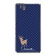 SO-02E-YCM2P0284-78 [オリジナルデザイン docomo SO-02E Xperia Z ケース (Dot Reindeer ブルー)]