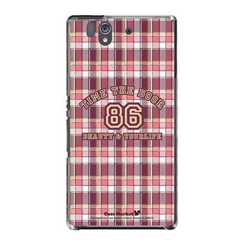 SO-02E-YCM2P0286-78 [オリジナルデザイン docomo SO-02E Xperia Z ケース (チェック柄コレクション No.86 ボーイ)]