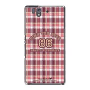 SO-02E-YCM2P0286-78 [オリジナルデザイン docomo SO-02E Xperia Z ケース (チェック柄コレクション No.86 ボーイ)]