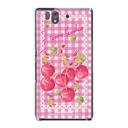 SO-02E-YCM2P0296-78 [オリジナルデザイン docomo SO-02E Xperia Z ケース (ハッピーチェリーライン)]