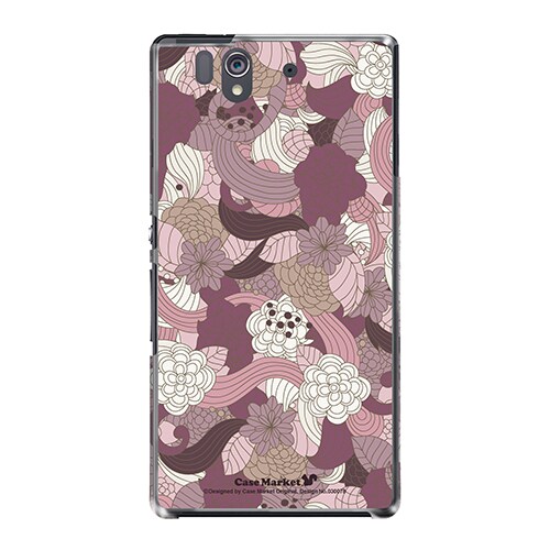 SO-02E-YCM2P0300-78 [オリジナルデザイン docomo SO-02E Xperia Z ケース (モダンバイオレット)]