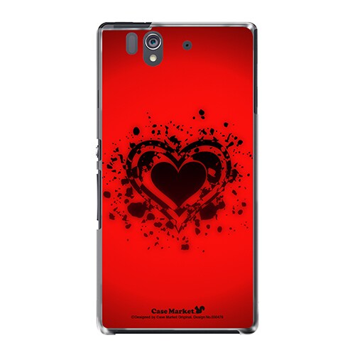 SO-02E-YCM2P0304-78 [オリジナルデザイン docomo SO-02E Xperia Z ケース (ハートアタック)]