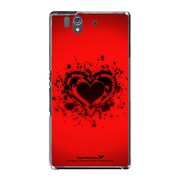 SO-02E-YCM2P0304-78 [オリジナルデザイン docomo SO-02E Xperia Z ケース (ハートアタック)]
