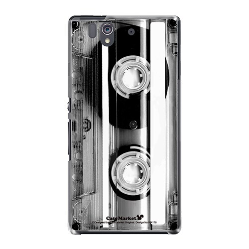 SO-02E-YCM2P0341-78 [オリジナルデザイン docomo SO-02E Xperia Z ケース (Mono Cassette Tape)]