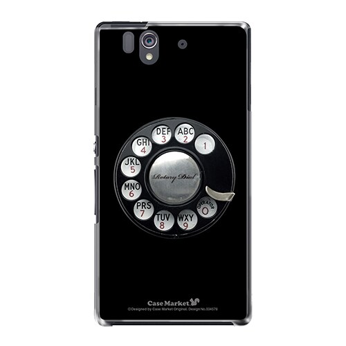SO-02E-YCM2P0345-78 [オリジナルデザイン docomo SO-02E Xperia Z ケース (黒電話)]