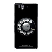SO-02E-YCM2P0345-78 [オリジナルデザイン docomo SO-02E Xperia Z ケース (黒電話)]