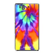 SO-02E-YCM2P0347-78 [オリジナルデザイン docomo SO-02E Xperia Z ケース (タイダイ エスニック)]