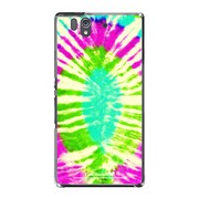 SO-02E-YCM2P0348-78 [オリジナルデザイン docomo SO-02E Xperia Z ケース (タイダイ サイケ)]