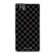 SO-02E-YCM2P0351-78 [オリジナルデザイン docomo SO-02E Xperia Z ケース (ブラック 市松柄)]