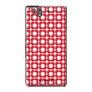 SO-02E-YCM2P0359-78 [オリジナルデザイン docomo SO-02E Xperia Z ケース (ノストラジック レッドフラワー)]