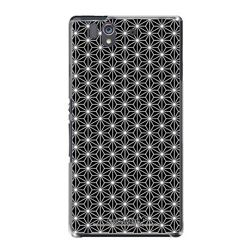 SO-02E-YCM2P0384-78 [オリジナルデザイン docomo SO-02E Xperia Z ケース (和柄 麻の葉柄)]