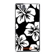 SO-02E-YCM2P0389-78 [オリジナルデザイン docomo SO-02E Xperia Z ケース (ビッグハイビスカス)]
