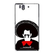 SO-02E-YCM2P0394-78 [オリジナルデザイン docomo SO-02E Xperia Z ケース (セニョール & レッドタイ)]