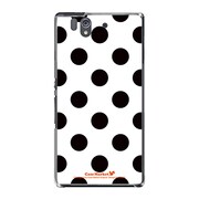 SO-02E-YCM2P0396-78 [オリジナルデザイン docomo SO-02E Xperia Z ケース (Dot Pattern クラシック Big ホワイト)]