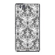 SO-02E-YCM2P0408-78 [オリジナルデザイン docomo SO-02E Xperia Z ケース (ゴシックレース柄 ホワイト)]
